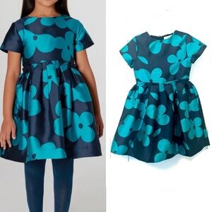 Jacadi Blue and Green Formal Dress